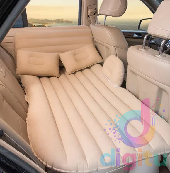 car-air-mattress-suv-backseat-bed-usage02 copy تشک بادی ماشین مدل 3 کاره + پمپ فندکی و بالش | سفر راحت با تختخواب متحرک - تصویر 1